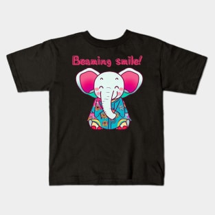 Beaming smile elephant Kids T-Shirt